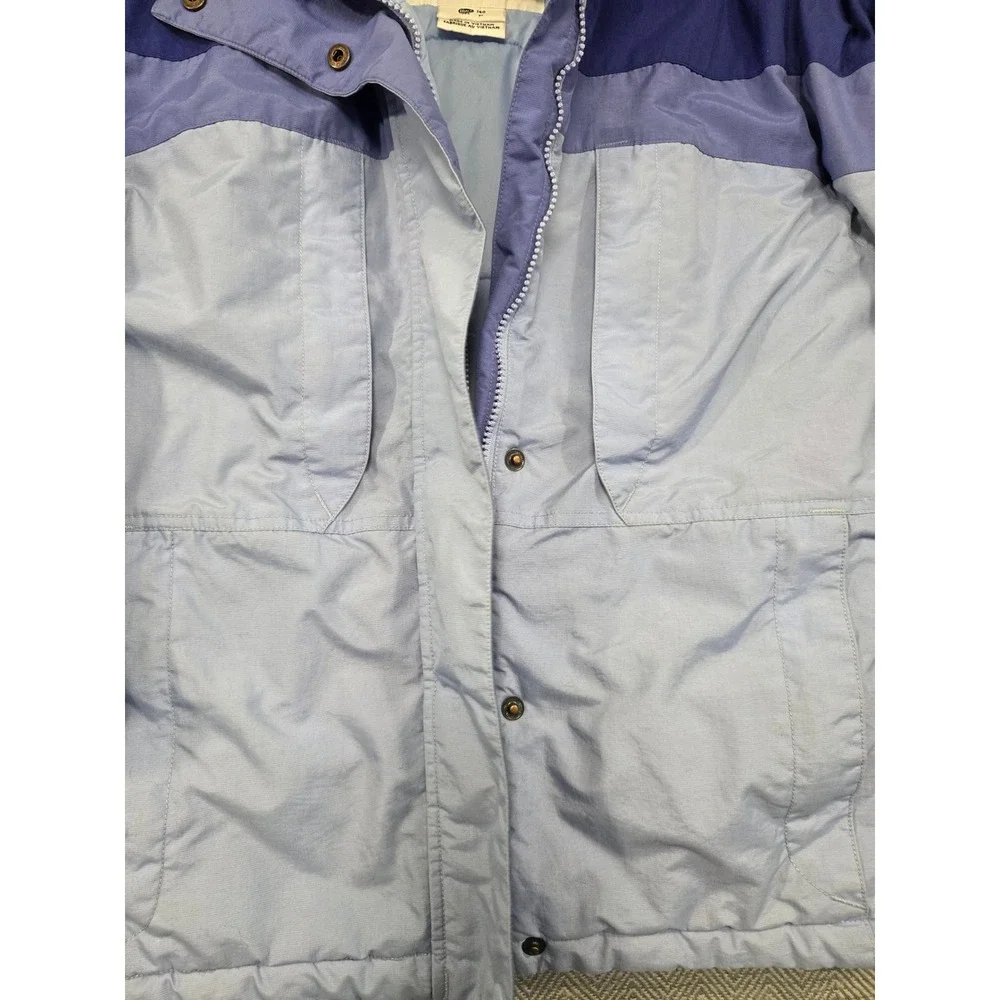 Columbia‎ Sportswear Blue Colorblock Winter Jacket Youth 10/12 Insulated Coat